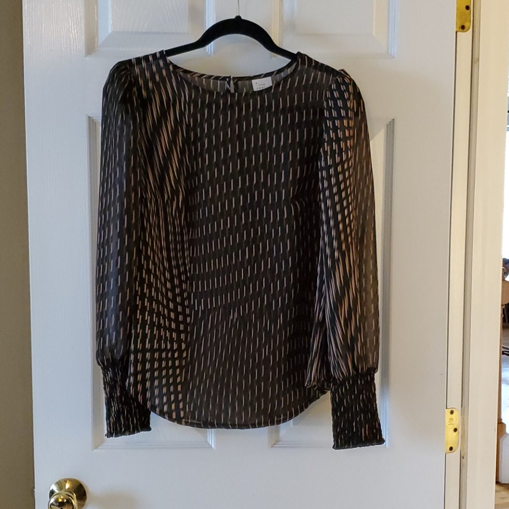 A New Day black sheer long sleeved top